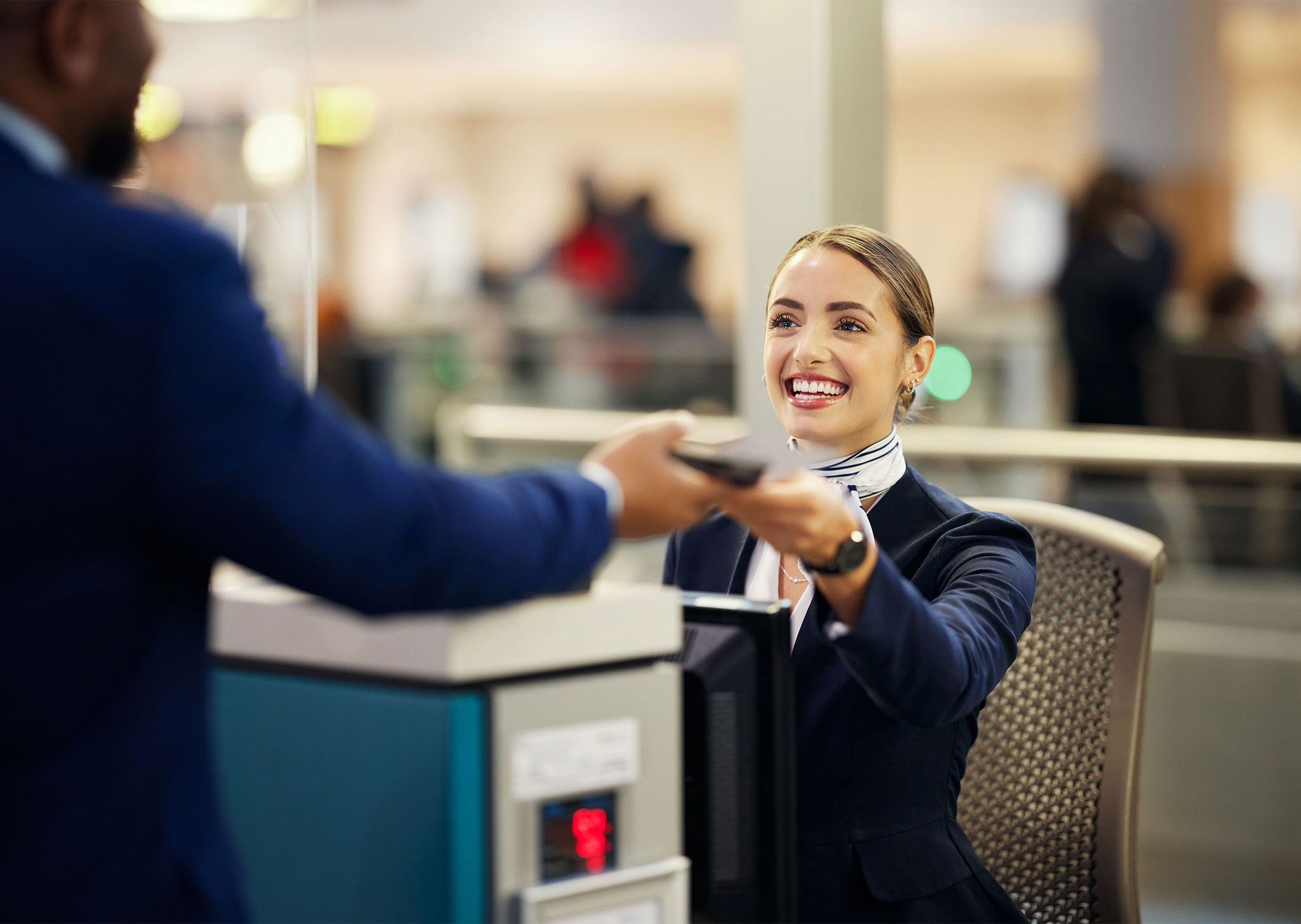 enregistrement à l'aéroport de paris