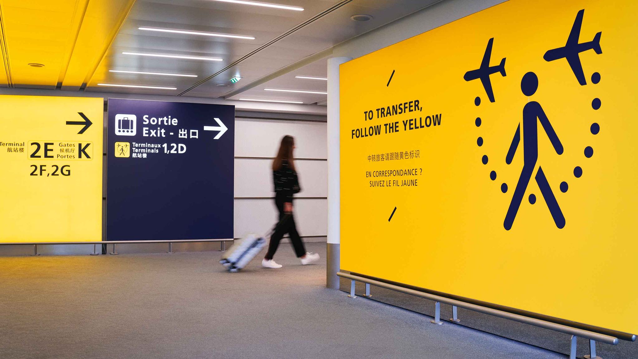 terminal 2E correspondance à cdg