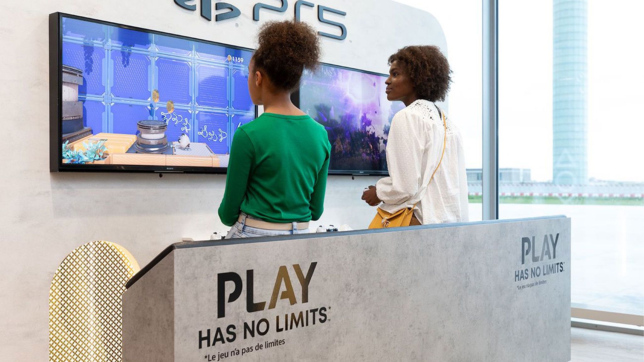 jeux gaming à l'aéroport