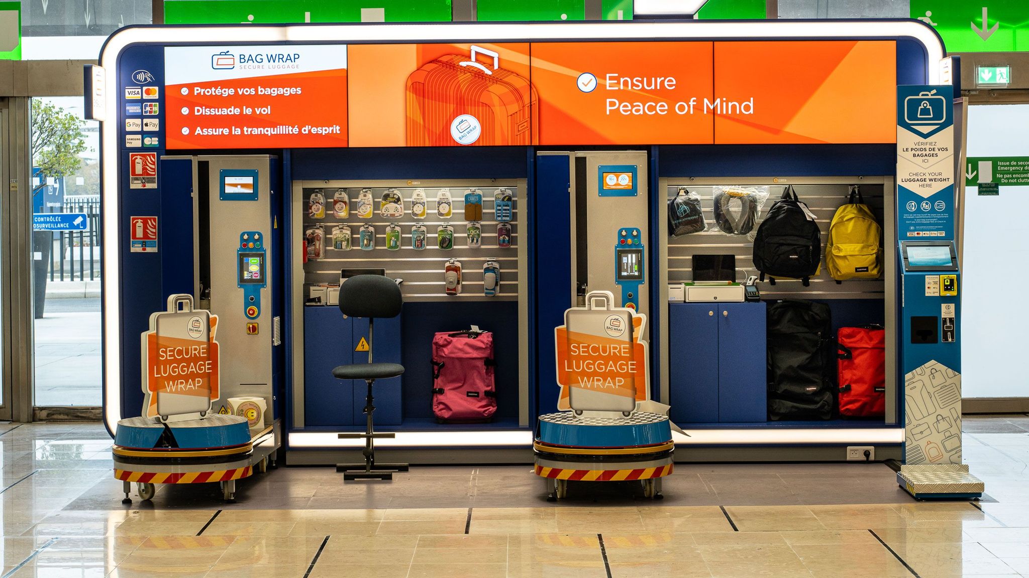 filmage des bagages à paris orly