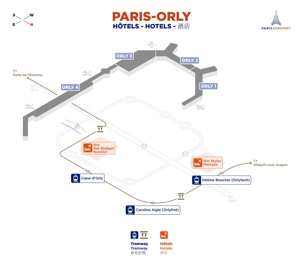 Les hôtels à Paris-Orly