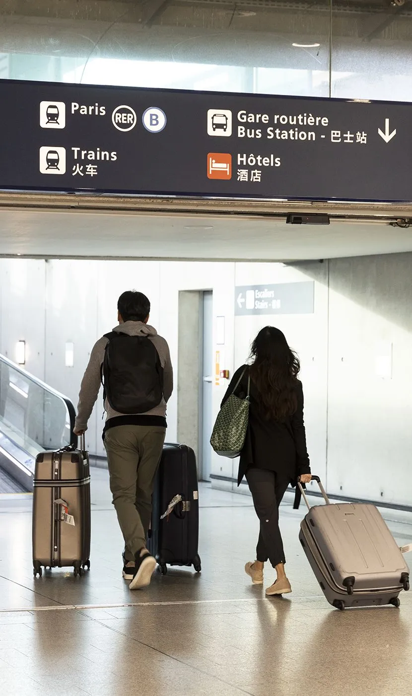 transports en commun des passagers à paris cdg